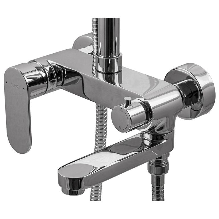 Душова система TOPAZ BARTS TB 07102-H36-S з виливом, комплект Н-130см