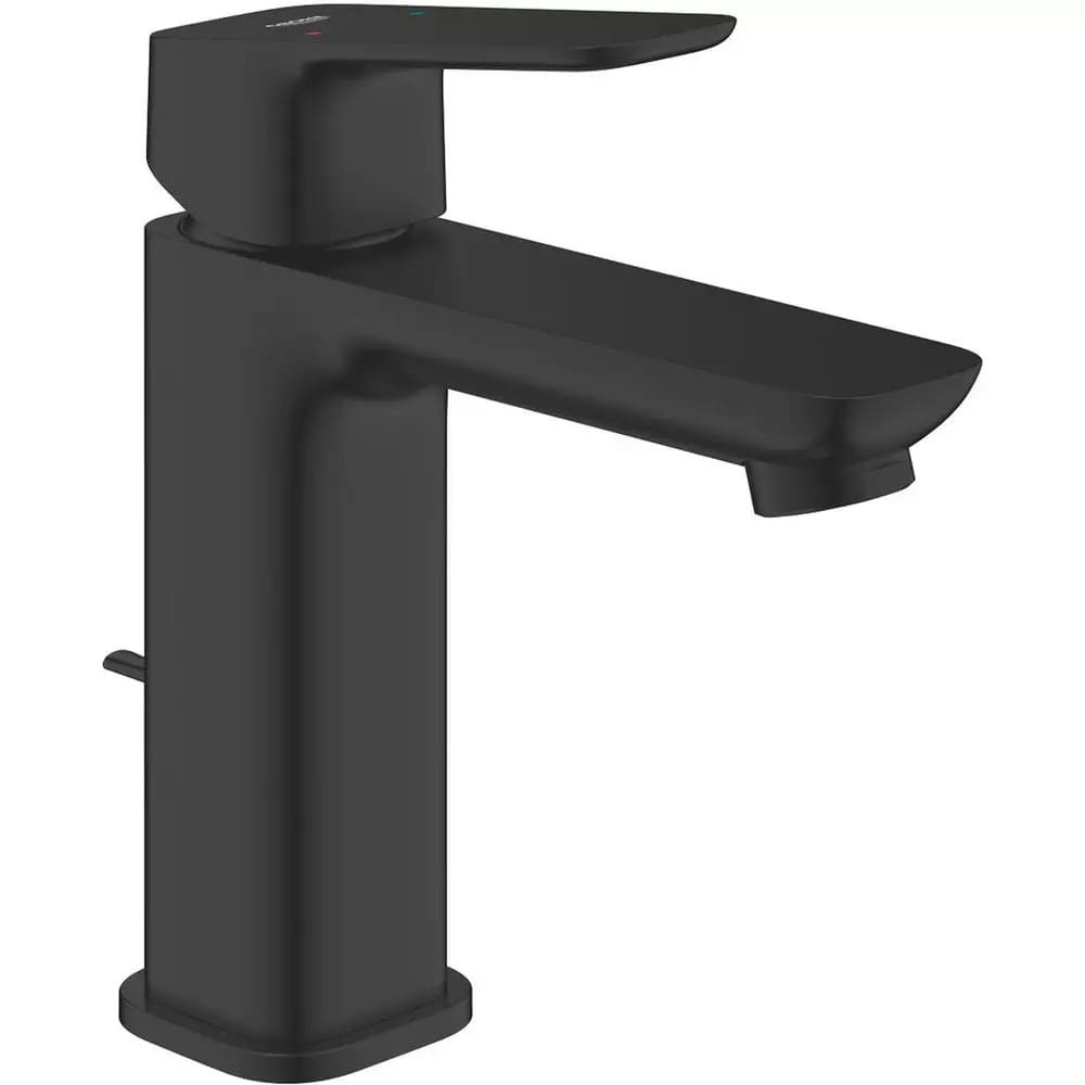 Змішувач для умивальника GROHE CUBEO 1017492430 чорний матовий, одноважільний М-Size, pop-up