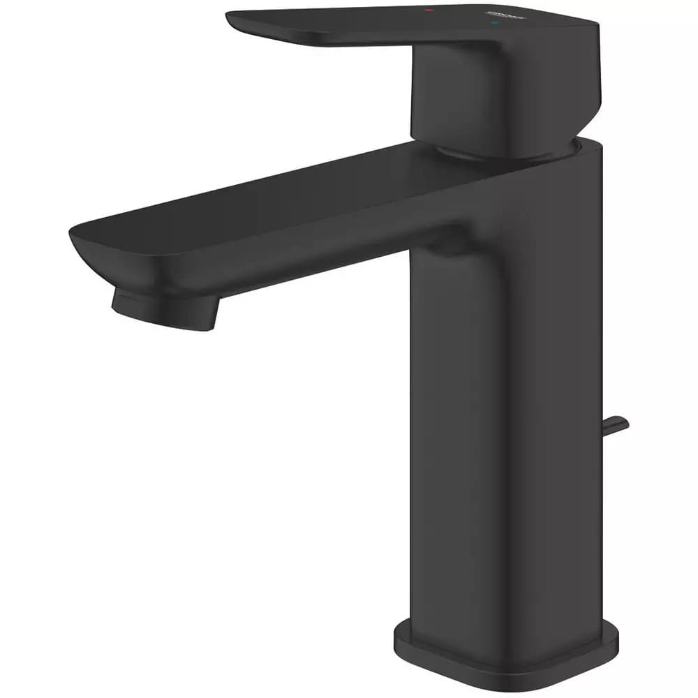 Змішувач для умивальника GROHE CUBEO 1017492430 чорний матовий, одноважільний М-Size, pop-up