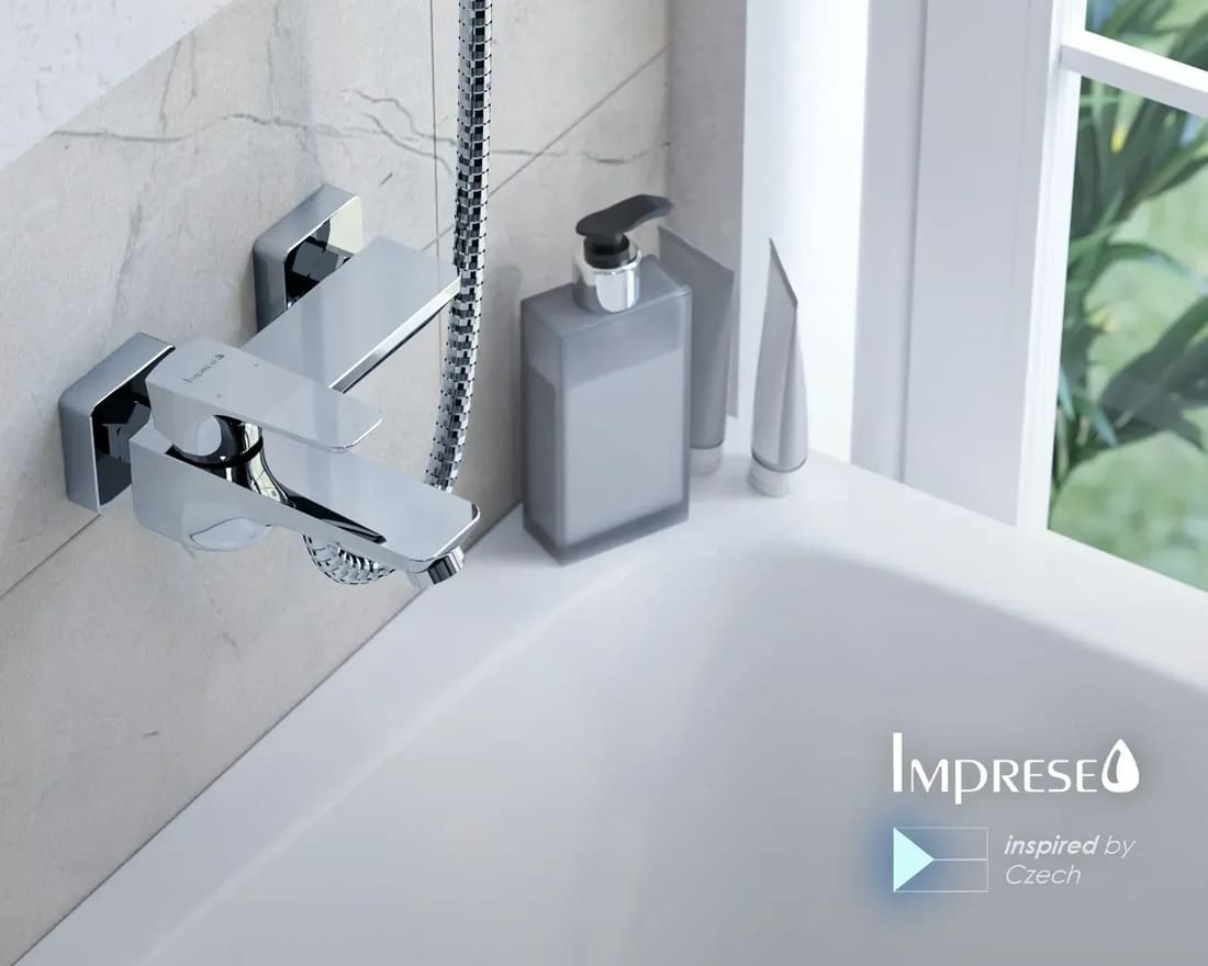 Змішувач для ванни IMPRESE VALTICE 10320, хром