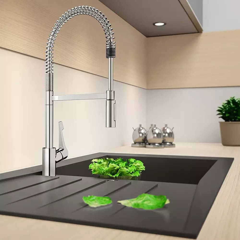 Змішувач для кухні HANSGROHE CENTO XXL 14806000 одноважільний, з висувним виливом, хром