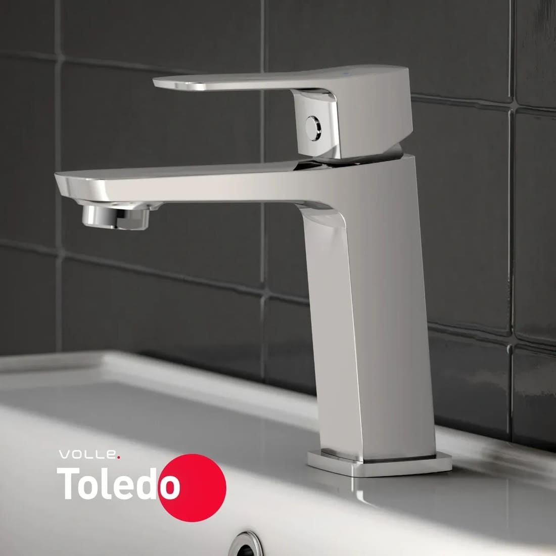 Змішувач для умивальника VOLLE TOLEDO 1551.010101, 25 мм, хром