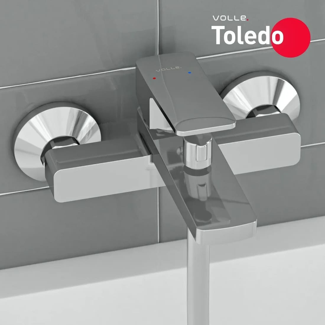 Змішувач для ванни VOLLE TOLEDO 1551.030101 cromo