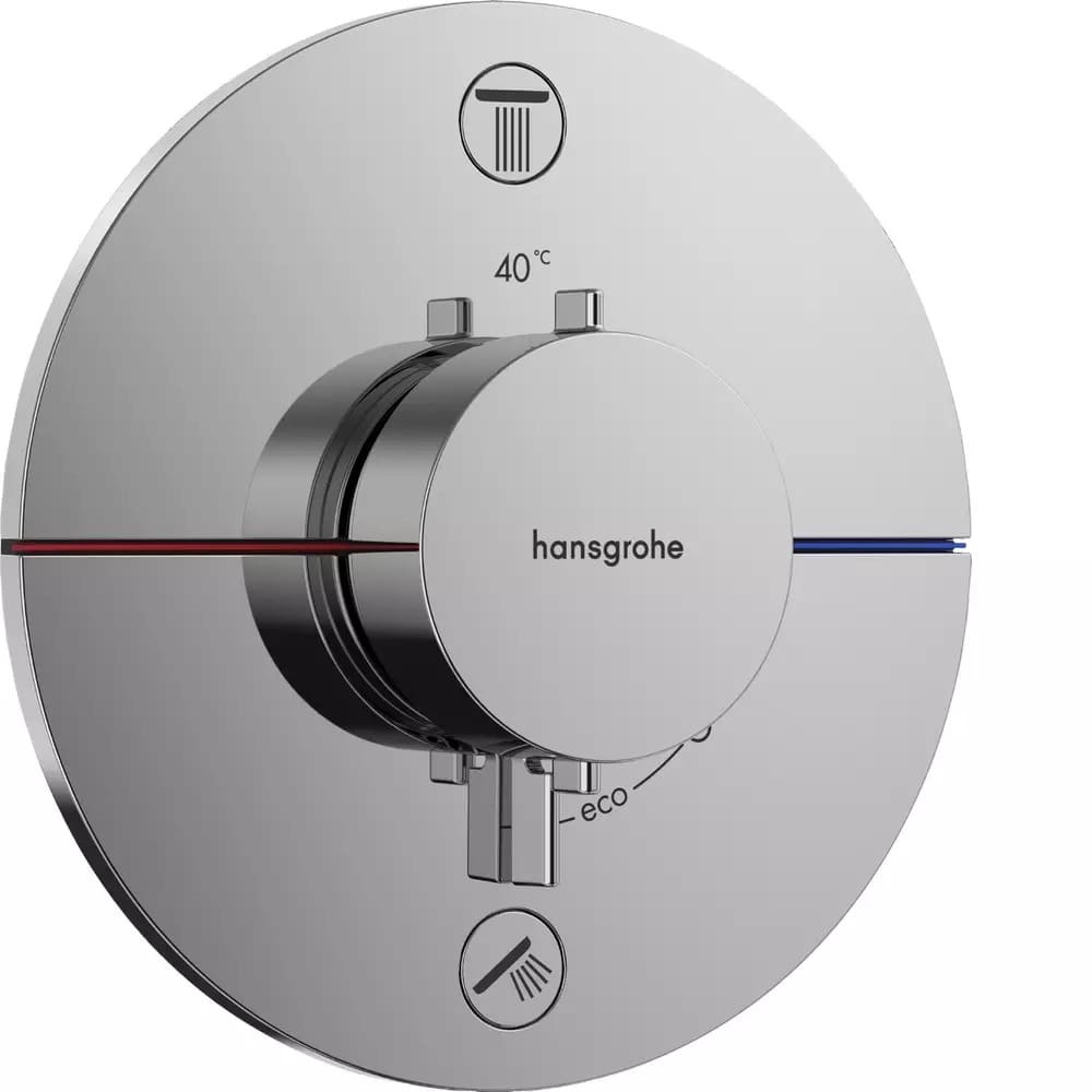 Змішувач для душу прихованого монтажу HANSGROHE SHOWER SELECT S 15554000 2 функції, хром