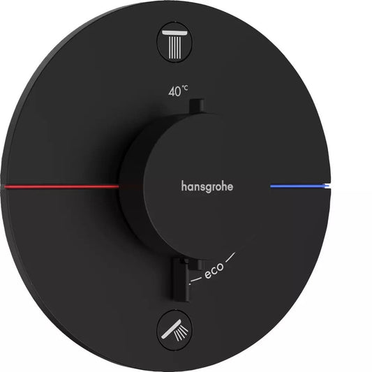 Змішувач для душу прихованого монтажу HANSGROHE SHOWER SELECT S 15554670 2 функції, чорний матовий
