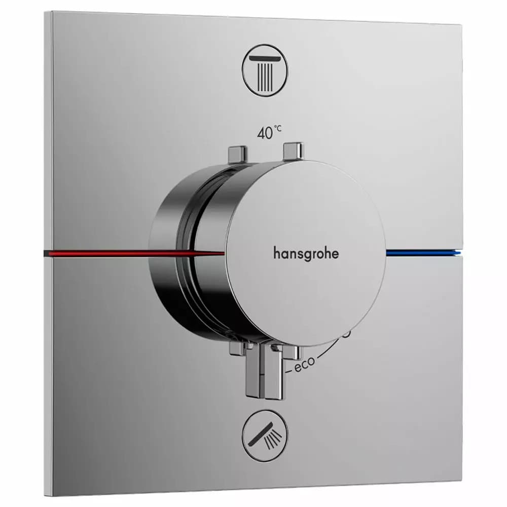 Змішувач для душу прихованого монтажу HANSGROHE SHOWER SELECT 15572000+01500180 термостат, 2 функції, IBOX universal 2.0, хром