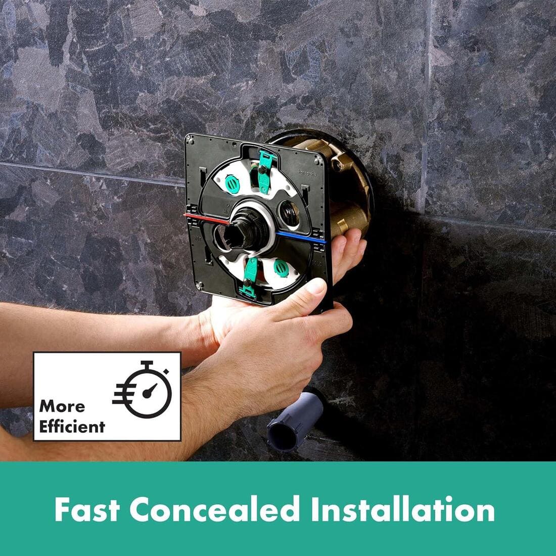 Змішувач для душу прихованого монтажу HANSGROHE SHOWER SELECT 15572140+01500180 термостат, 2 функції, IBOX universal 2.0, шліфована бронза