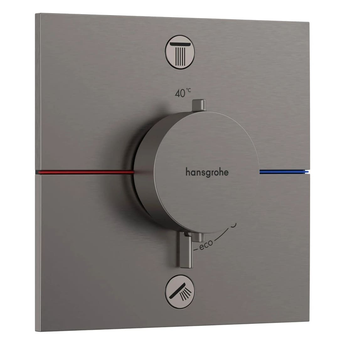 Змішувач для душу прихованого монтажу HANSGROHE SHOWER SELECT 15572340+01500180 термостат, IBOX universal 2.0, чорний матовий