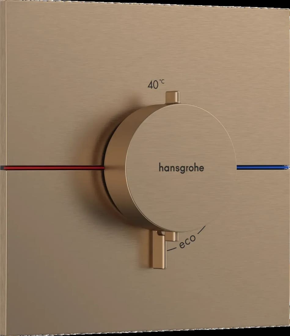 Змішувач для душу прихованого монтажу HANSGROHE SHOWER SELECT 15574140 1 функція, шліфована бронза