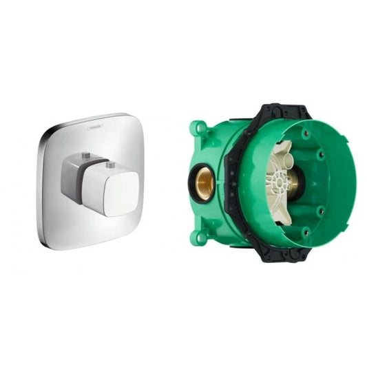 Змішувач для ванни прихованого монтажу HANSGROHE SHOWER SELECT 15772400+01800180 термостат, IBOX universal, хром