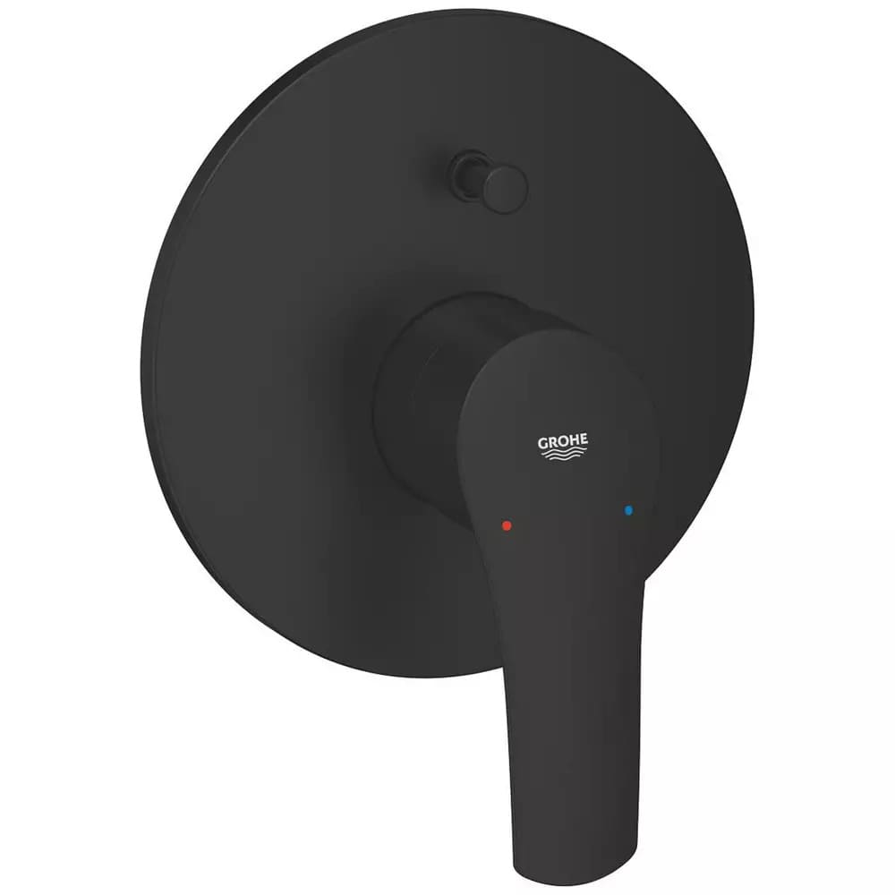 Змішувач для ванни прихованого монтажу GROHE EUROSMART NEW 194502433 чорний матовий