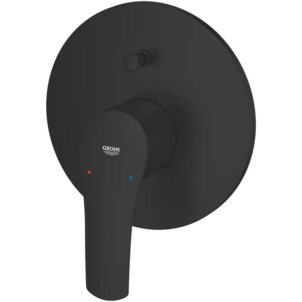 Змішувач для ванни прихованого монтажу GROHE EUROSMART NEW 194502433 чорний матовий