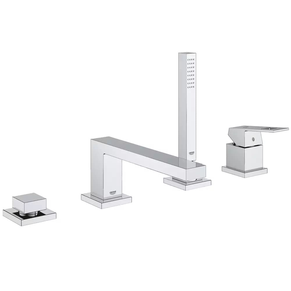 Змішувач для ванни на борт GROHE EUROCUBE 19897001 на 4 отвори, хром