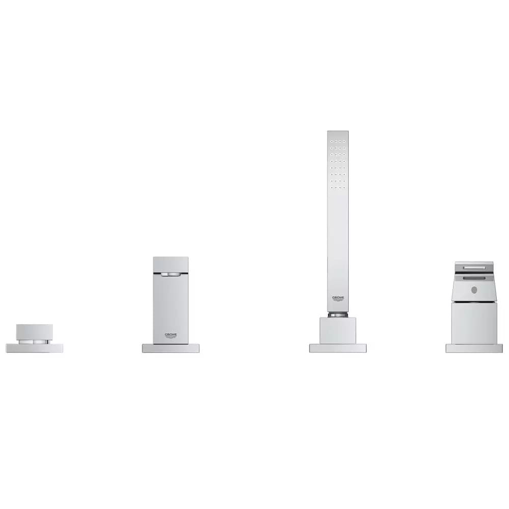Змішувач для ванни на борт GROHE EUROCUBE 19897001 на 4 отвори, хром