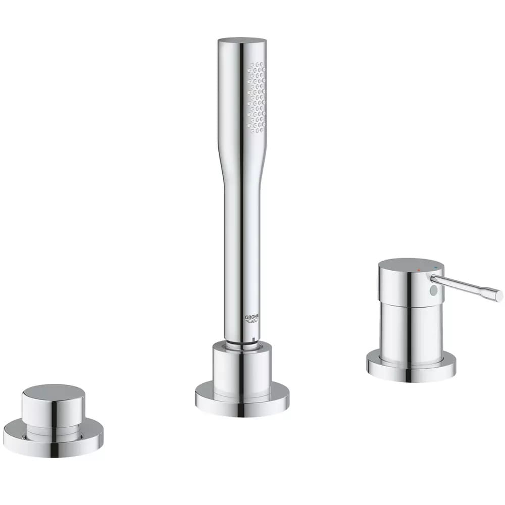Змішувач для ванни на борт GROHE ESSENCE NEW 19976001 на 3 отвори, хром