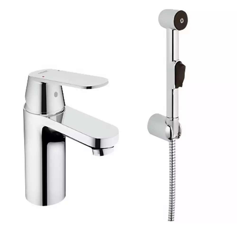 Змішувач для умивальника GROHE EUROSMART COSMOPOLITAN 23125000 хром, одноважільний з гігієнічним душем