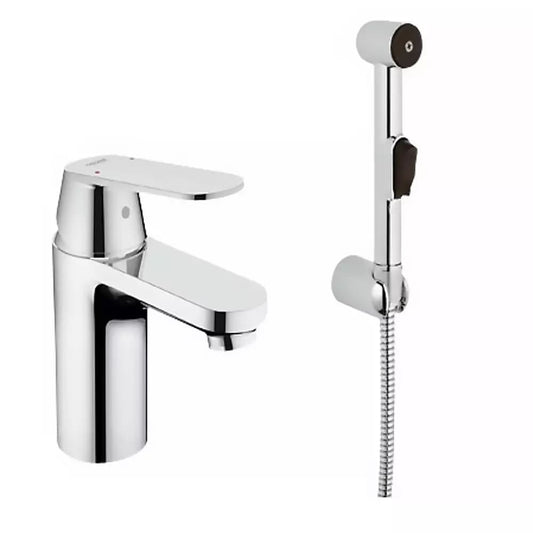 Змішувач для умивальника GROHE EUROSMART COSMOPOLITAN 23125000 хром, одноважільний з гігієнічним душем