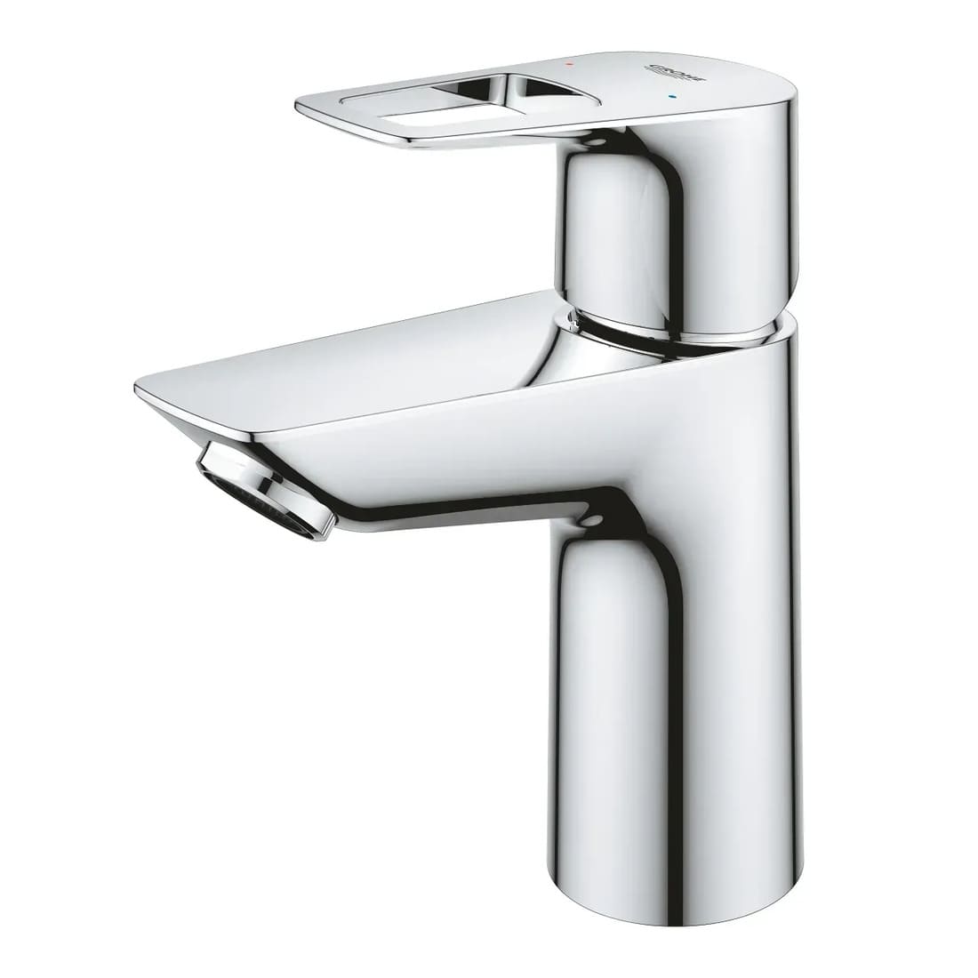 Змішувач для умивальника GROHE BAULOOP 23878001 хром, одноважільний, S-size, Push Open