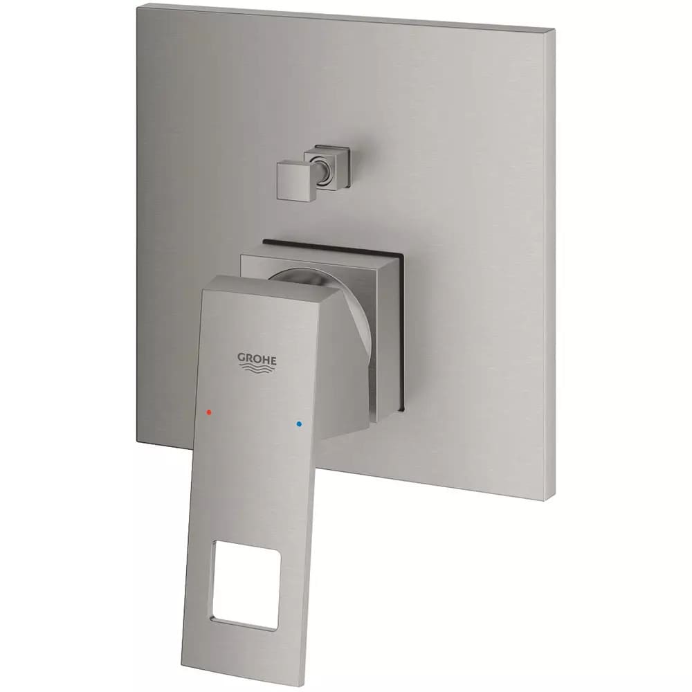 Змішувач для ванни прихованого монтажу GROHE EUROCUBE 24062DC0 сталевий