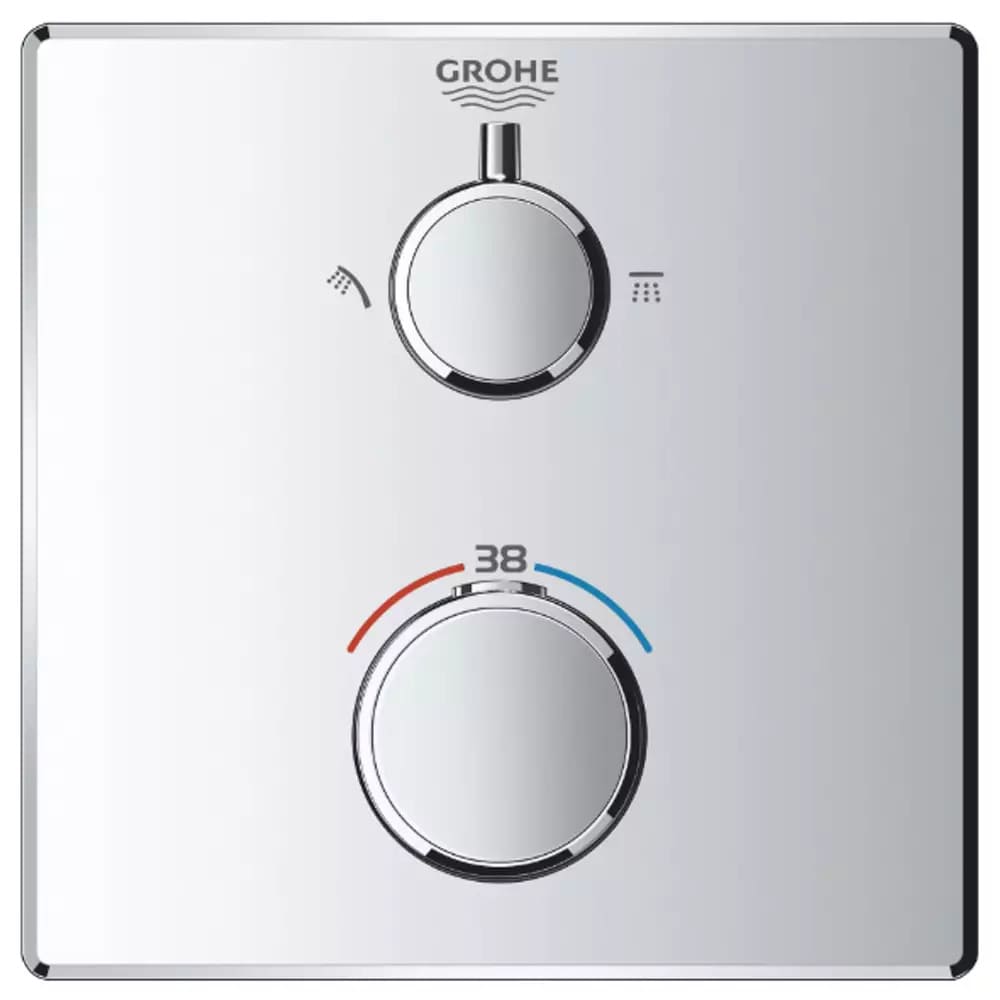 Змішувач для душу прихованого монтажу GROHE GROHTHERM 24079000 термостат, 2 функції, хром
