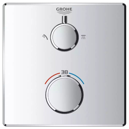 Змішувач для душу прихованого монтажу GROHE GROHTHERM 24079000 термостат, 2 функції, хром