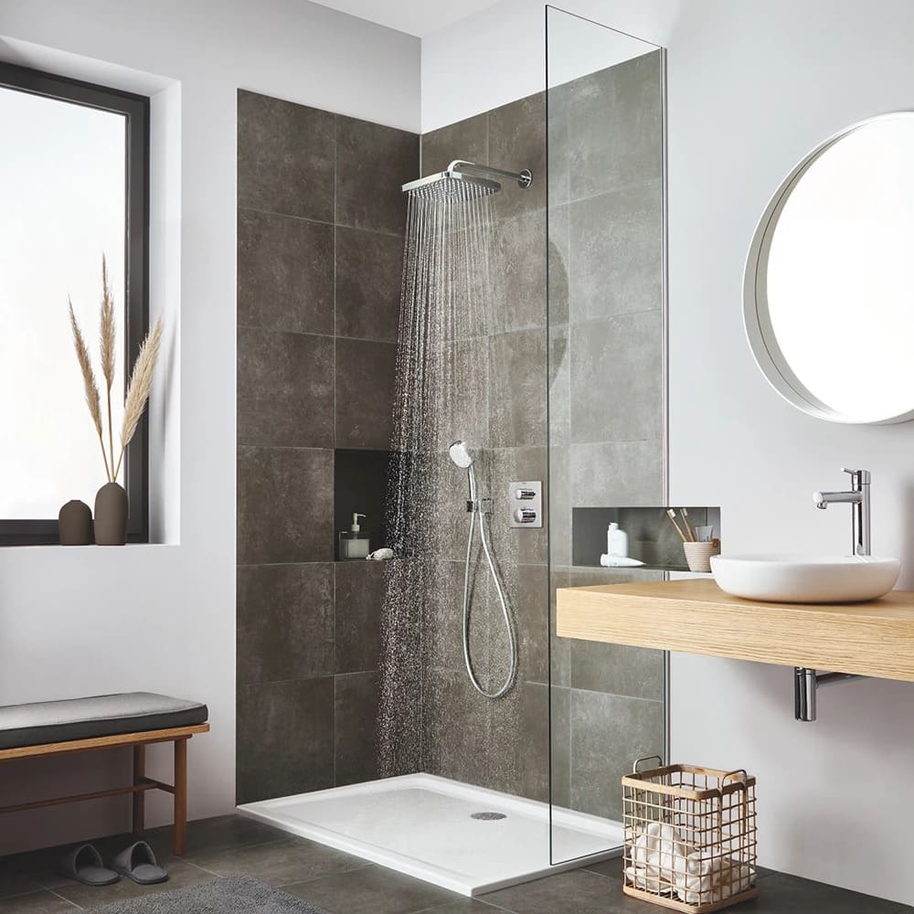Змішувач для душу прихованого монтажу GROHE GROHTHERM 24079000 термостат, 2 функції, хром