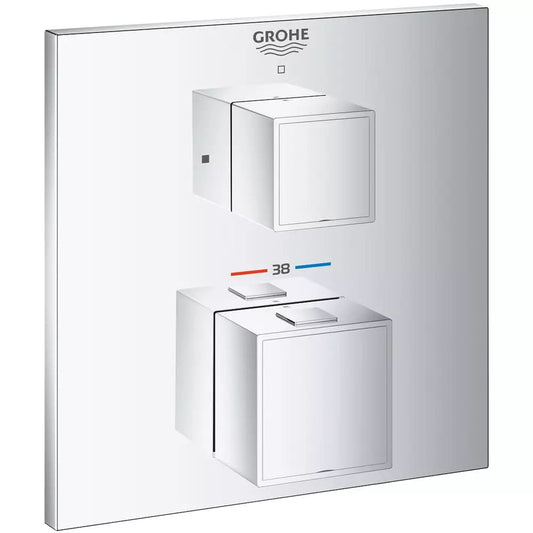 Змішувач для душу прихованого монтажу GROHE GROHTHERM CUBE 24153000 хром