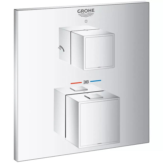 Змішувач для душу прихованого монтажу GROHE GROHTHERM CUBE 24154000 хром