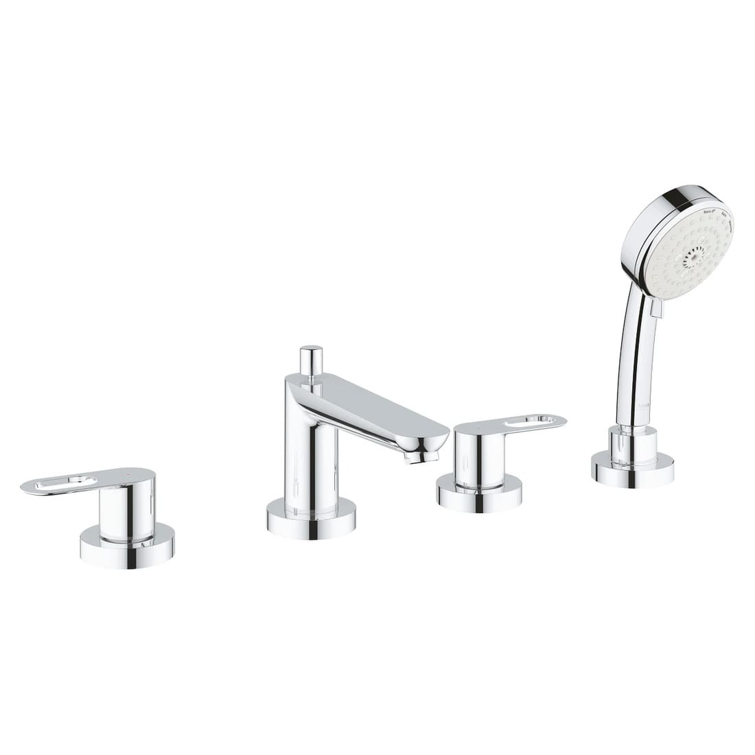 Змішувач для ванни на борт GROHE BAULOOP 2511900A на 4 отвори, хром