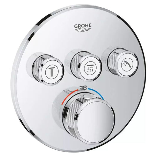 Змішувач для душу прихованого монтажу GROHE SMARTCONTROL 29121000 термостат, 3 функції, хром