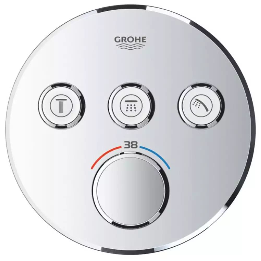 Змішувач для душу прихованого монтажу GROHE SMARTCONTROL 29121000 термостат, 3 функції, хром