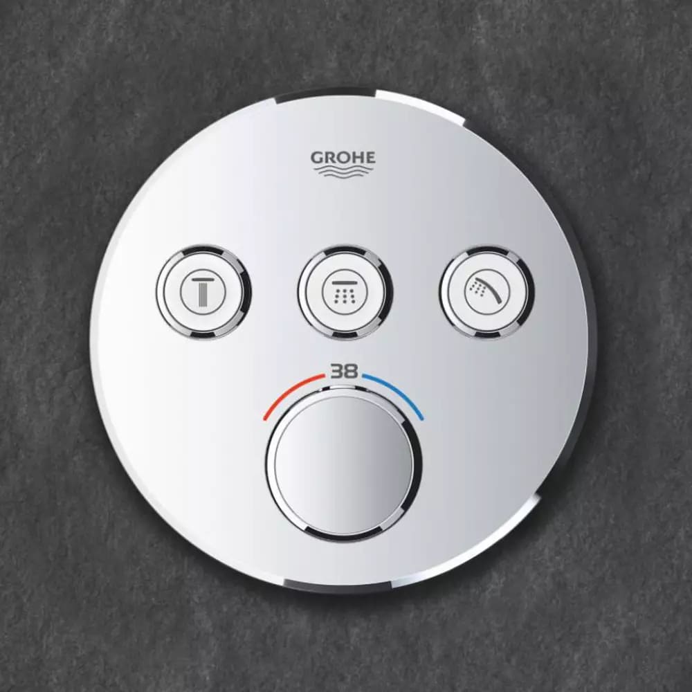 Змішувач для душу прихованого монтажу GROHE SMARTCONTROL 29121000 термостат, 3 функції, хром