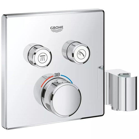 Змішувач для душу прихованого монтажу GROHE SMARTCONTROL 29125000 термостат, 2 функції, з вбудованим утримувачем ручного душу, хром