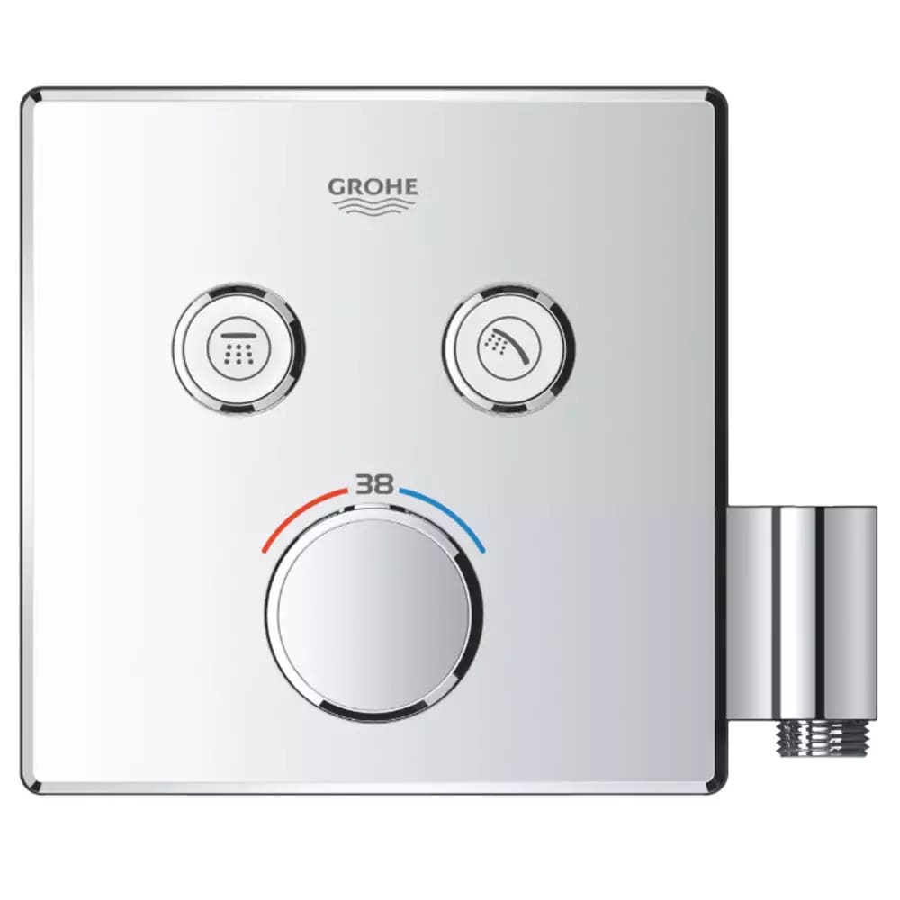 Змішувач для душу прихованого монтажу GROHE SMARTCONTROL 29125000 термостат, 2 функції, з вбудованим утримувачем ручного душу, хром