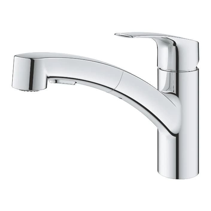 Змішувач для кухні GROHE EUROSMART 30305001 з висувним виливом, хром