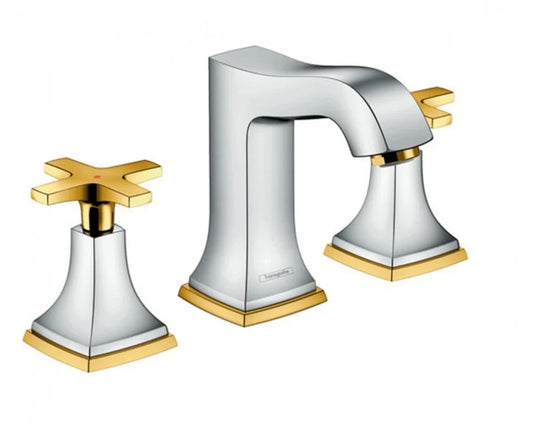 Змішувач для умивальника HANSGROHE METROPOL CLASSIC 31306090 одноважiльний, хром/золотий