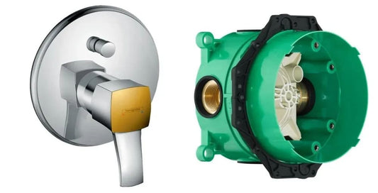 Змішувач для ванни прихованого монтажу HANSGROHE METROPOL CLASSIC 31345090+01800180 IBOX universal, хром