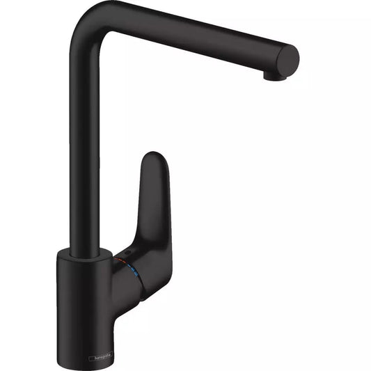 Змішувач для кухні HANSGROHE FOCUS 31817670 одноважільний,з висувним виливом, чорний