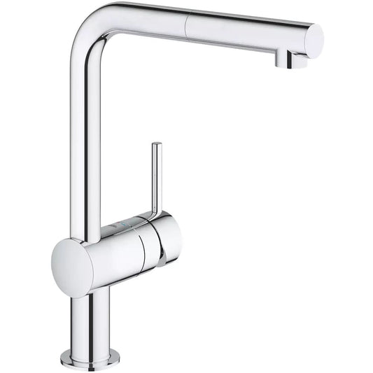 Змішувач для кухні GROHE MINTA 32168000 одноважільний, з висувним виливом, хром