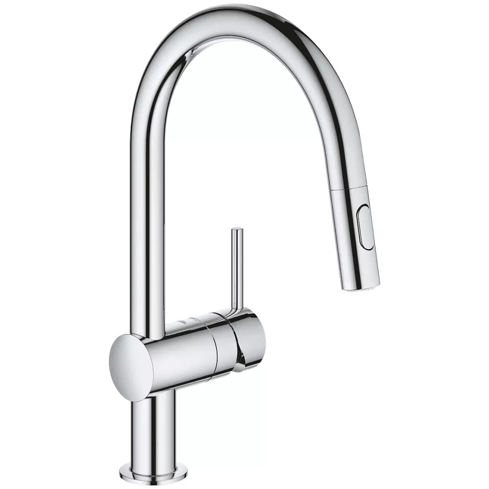 Змішувач для кухні GROHE MINTA 32321002 з висувном виливом, хром
