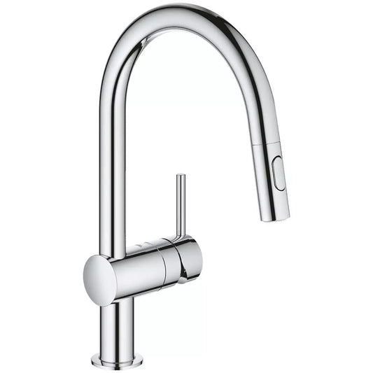 Змішувач для кухні GROHE MINTA 32321002 з висувном виливом, хром