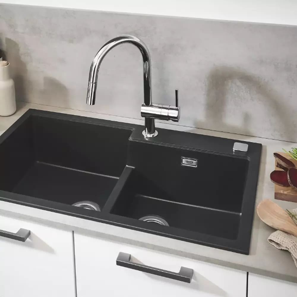 Змішувач для кухні GROHE MINTA 32321002 з висувном виливом, хром