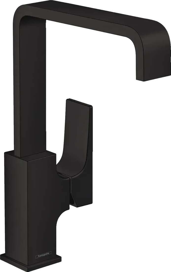 Змішувач для умивальника HANSGROHE METROPOL 32511670 одноважiльний з донним клапаном push-open, чорний матовий