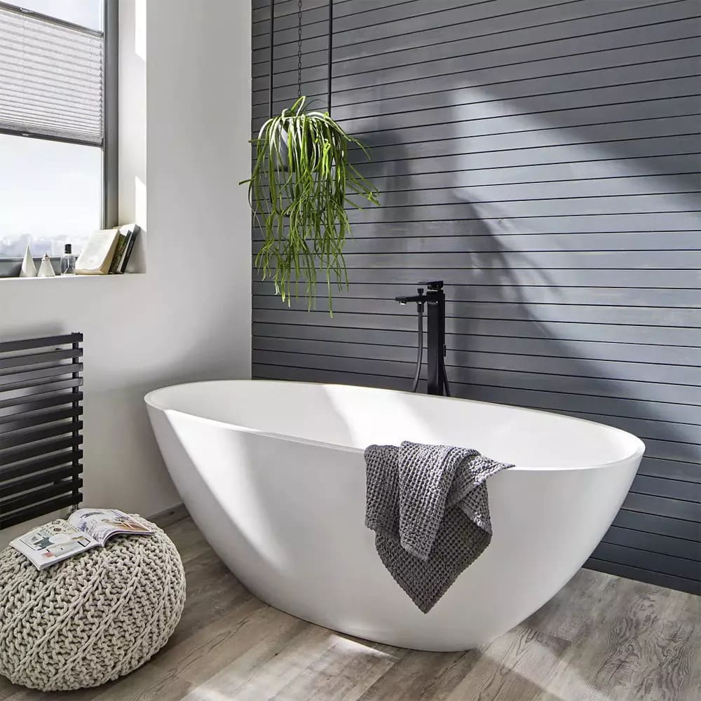 Змішувач для ванни підлоговий HANSGROHE METROPOL 32532670 чорний матовий