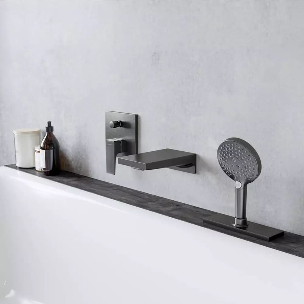 Змішувач для ванни прихованого монтажу HANSGROHE METROPOL 32545340 графіт
