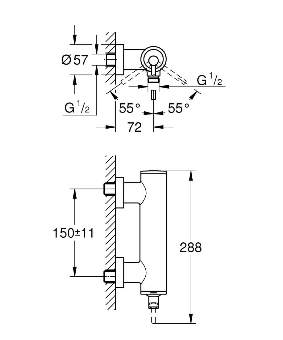 Змішувач для душу GROHE ATRIO 32650003 хром