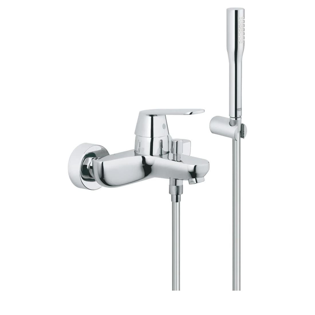 Змішувач для ванни GROHE EUROSMART COSMOPOLITAN 32832000 з душовим гарнітуром (ручний душ, шланг, тримач), хром
