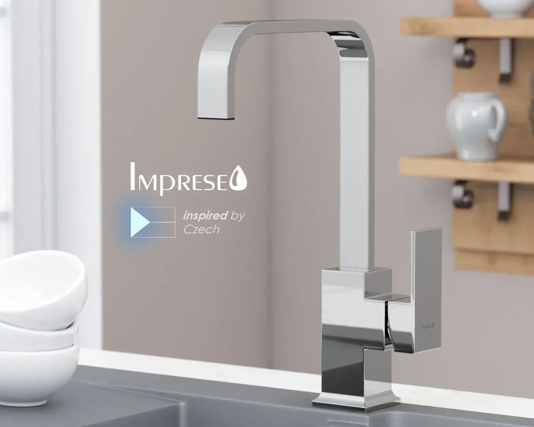 Змішувач для кухні IMPRESE ELANTA 55450 хром, 35 мм
