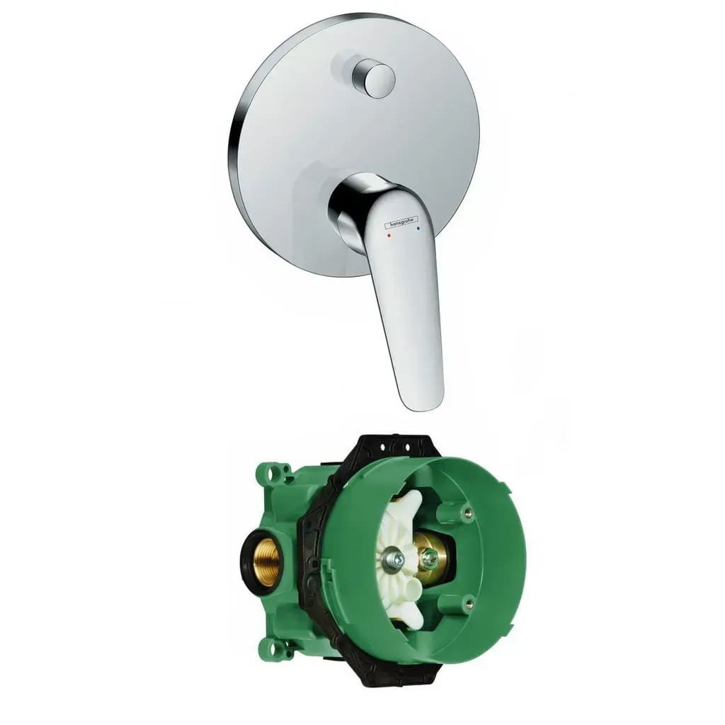 Змішувач для ванни прихованого монтажу HANSGROHE NOVUS 71045000+01800180 IBOX universal, хром