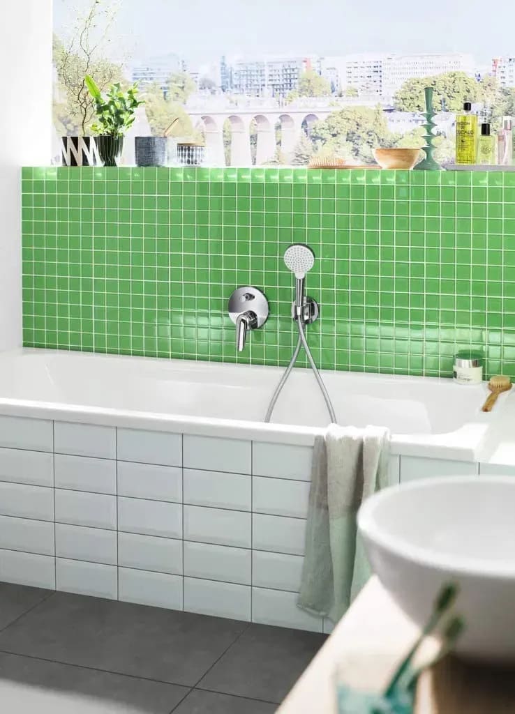 Змішувач для ванни прихованого монтажу HANSGROHE NOVUS 71045000+01800180 IBOX universal, хром